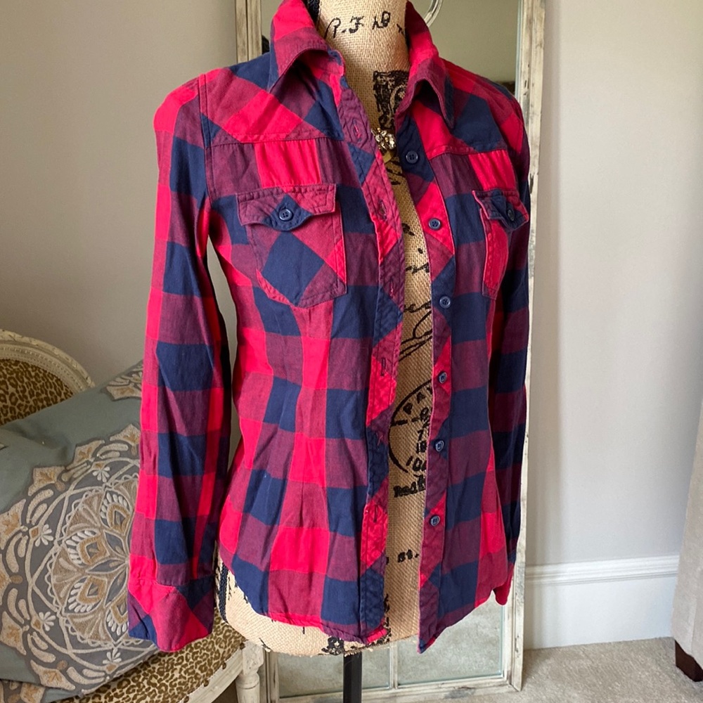 BLACK & RED CHECK LONG SLEEVE